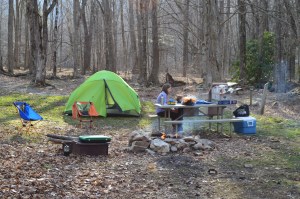 Camping Outside of Boone, NC