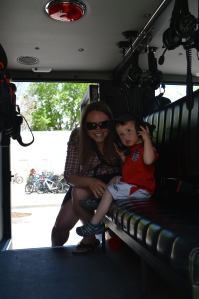 In an Emergency Response Vehicle at the Boulder Creek Festival