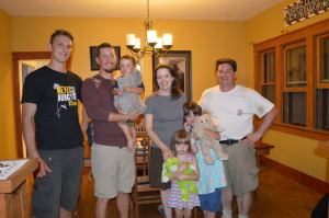 Tom (BASE jumping student), Alan, Van, Cheri, Olivia, Anna Grace, and Tom